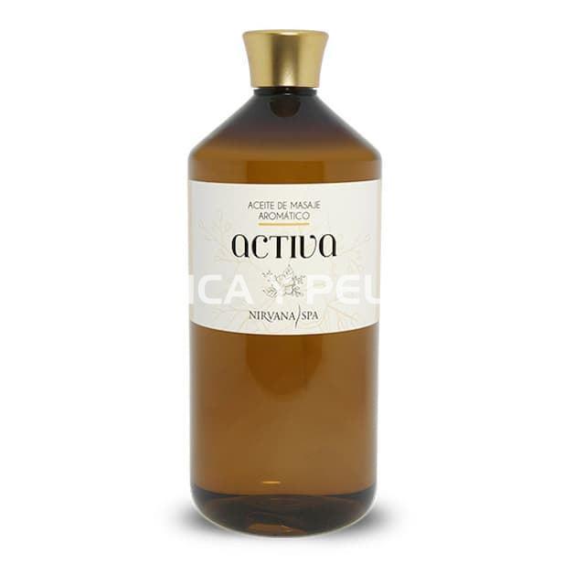 Aceite de masaje aromático activa, 1 litro - Imagen 1