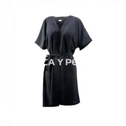 Bata clienta negra y blanca - Imagen 1