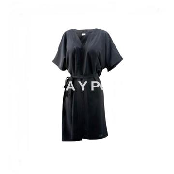 Bata clienta negra y blanca - Imagen 1