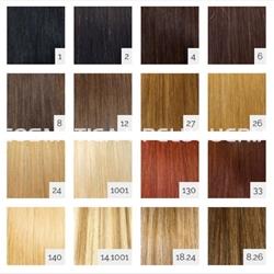 Cabello natural liso adhesivo, 20 piezas reutilizables de 50 cm. - Imagen 2