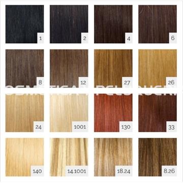Cabello natural liso adhesivo, 20 piezas reutilizables de 50 cm. - Imagen 2