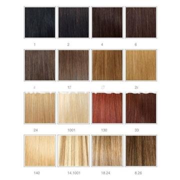 Cabello natural liso adhesivo, 40 piezas reutilizables de 50 cm. - Imagen 2