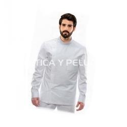 Camiseta-camisa hombre blanca peluquería y estética - Imagen 1