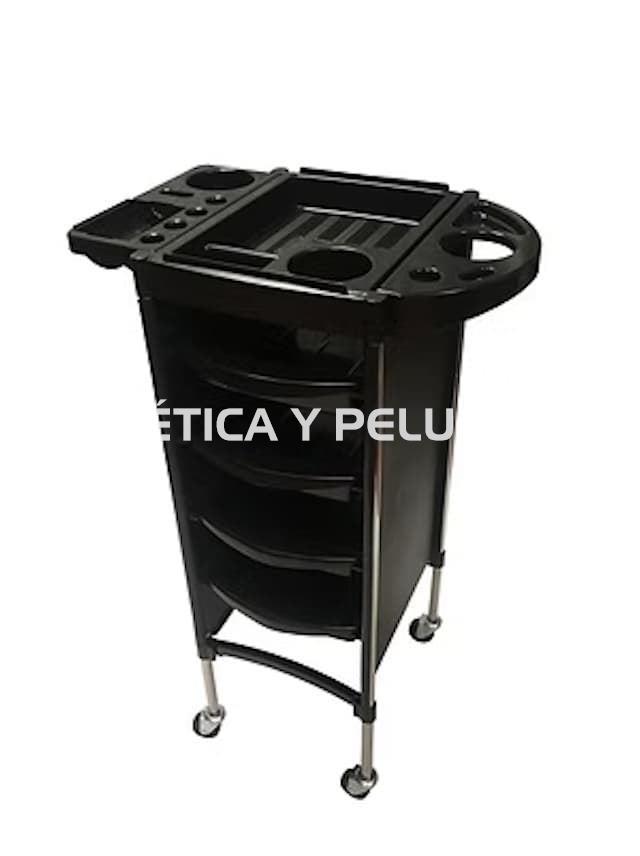 Carrito auxiliar peluquería inox