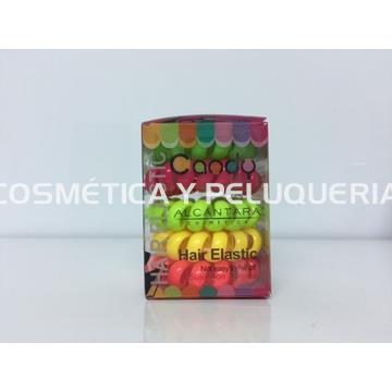 Coleteros para el pelo, 5 unidades colores flúor - Imagen 1