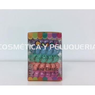 Coleteros para el pelo, 5 unidades colores pastel - Imagen 1