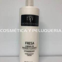 Crema manos y cuerpo fresa, 500 ml con dosificador - Imagen 1
