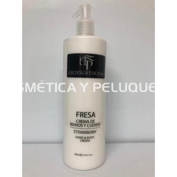 Crema manos y cuerpo fresa, 500 ml con dosificador - Imagen 1