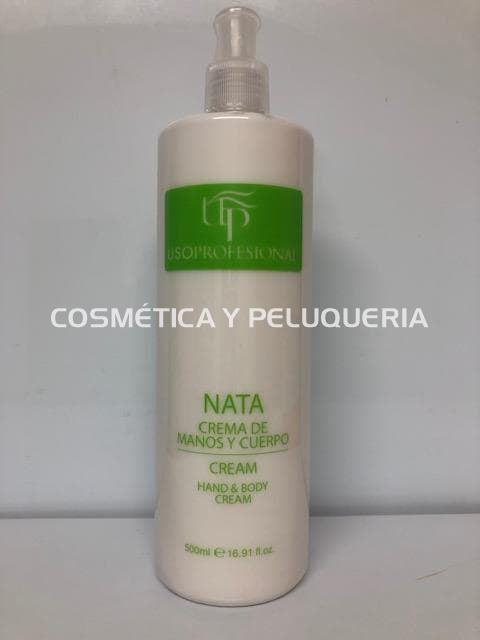 Crema manos y cuerpo nata 500 ml con dosificador - Imagen 1