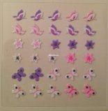 Decoración uñas adhesiva 3D mariposas colores - Imagen 1