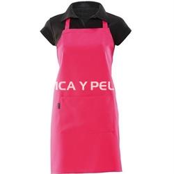Delantal fucsia o negro peluquería y estética - Imagen 1