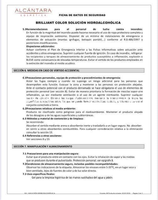 Desinfectante hidroalcohólico multisuperficies, 5 litros - Imagen 4