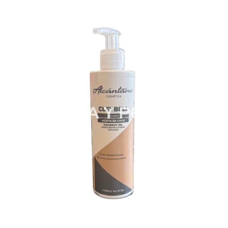 Emulsión Hidro-reestructurante cleybell con aceite de coco, 250ml. - Imagen 1