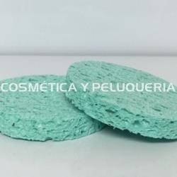 Esponjas desmaquillar verde, 2 unidades - Imagen 1