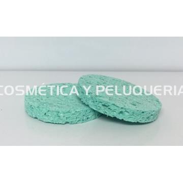 Esponjas desmaquillar verde, 2 unidades - Imagen 1