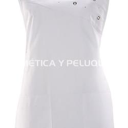 Estola blanca con tachuelas peluquería y estética - Imagen 1