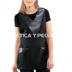 Estola negra con polipiel peluquería y estética - Imagen 1