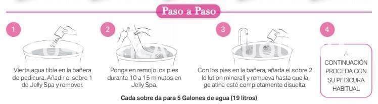 Gel-Ohh! Milk & Honey jelly spa, para pedicura - Imagen 3