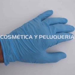 Guantes nitrilo azul sin polvo caja de 100 uds. - Imagen 1