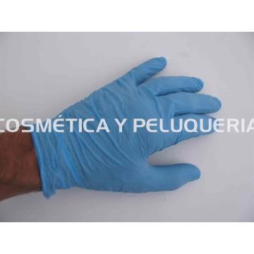Guantes nitrilo azul sin polvo caja de 100 uds. - Imagen 1