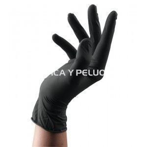 Guantes nitrilo negros sin polvo caja de 100 uds. - Imagen 1