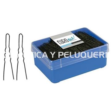 Horquilla invisible negras 400 uds. - Imagen 1