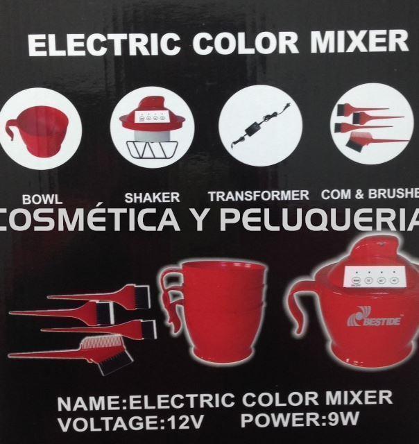 Kit mezclador tintes eléctrico, batidora tintes - Imagen 1