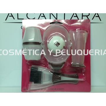 Kit técnico peluquería con bols, paletinas, medidor, reloj,etc... - Imagen 1