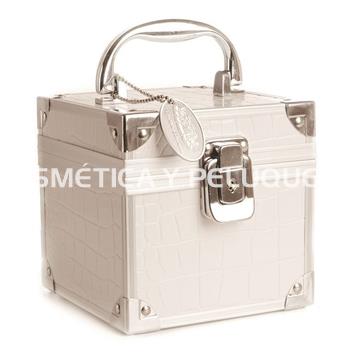 Maletín cofre de estética blanco - Imagen 1