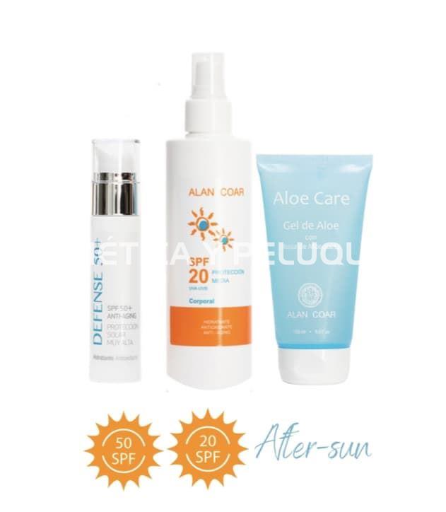 Pack solar facial SPF 50 y corporal SPF 20 con gel aloe vera de regalo - Imagen 1