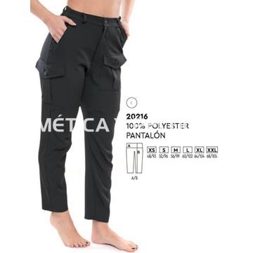 Pantalón negro con bolsillos peluquería y estética - Imagen 1