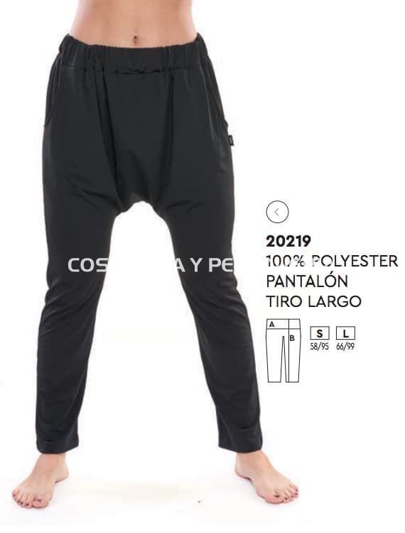 Pantalón negro tiro largo unisex | Essis