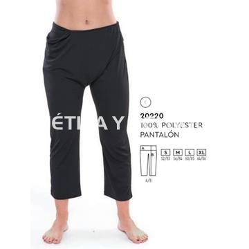 Pantalón pirata mujer negro peluquería y estética - Imagen 1