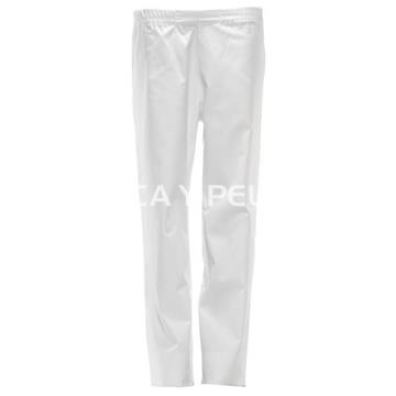 Pantalón unisex blanco recto peluquería y estética - Imagen 1