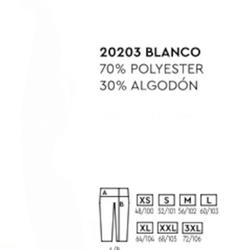 Pantalón unisex blanco recto peluquería y estética - Imagen 2