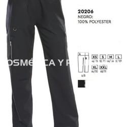 Pantalón unisex negro bolsillos peluquería y estética - Imagen 1