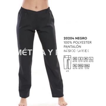 Pantalón unisex negro recto peluquería y estética - Imagen 1