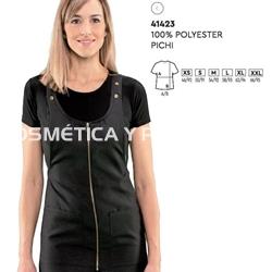 Pichi negro liso peluquería y estética - Imagen 1