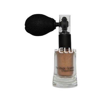 Polvos perfumados y con brillo color dorado - Imagen 1