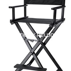 Silla de maquillaje negra plegable - Imagen 1