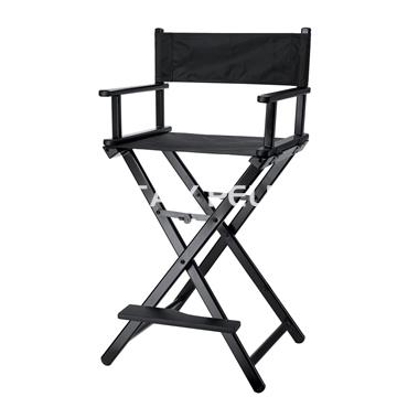 Silla de maquillaje negra plegable - Imagen 1