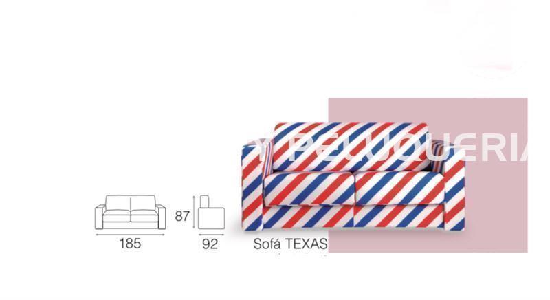 Sillón espera barber shop texas - Imagen 3
