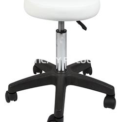 Taburete blanco sin respaldo - Imagen 1