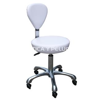 Taburete con respaldo - Imagen 1