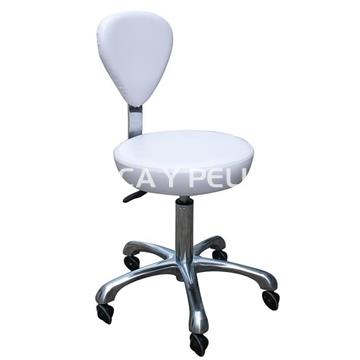 Taburete con respaldo - Imagen 1