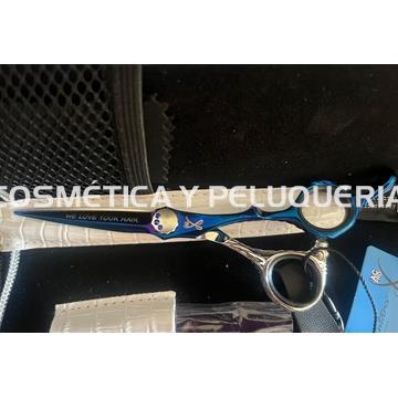 Tijera azul brillante y plata 5,5" MC - Imagen 1