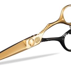 Tijera negra dorada 5,5" - Imagen 1