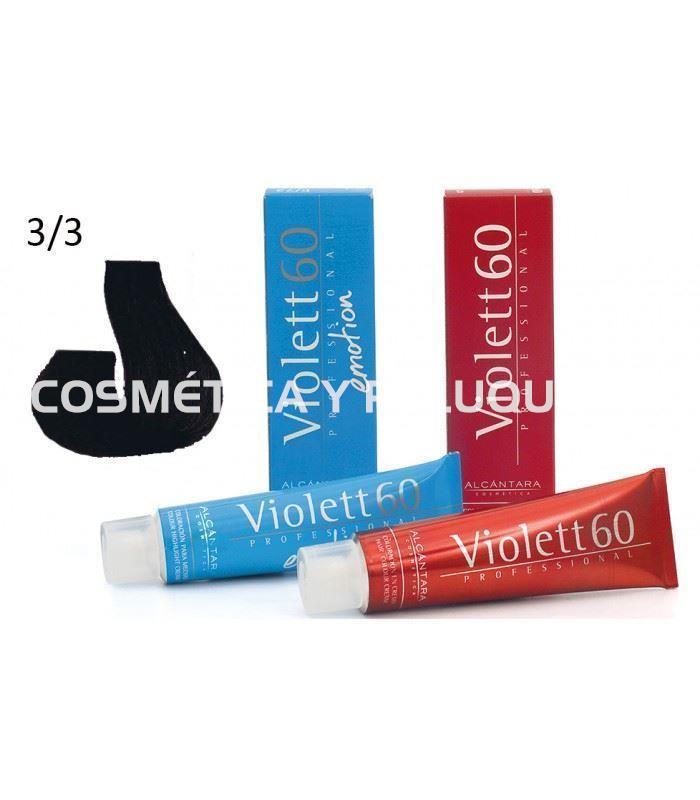 Tinte Violett 60 profesional color 3/3 castaño oscuro caoba - Imagen 2