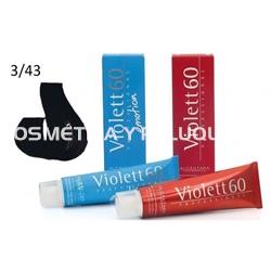 Tinte Violett 60 profesional color 3/43 castaño oscuro marrón - Imagen 2