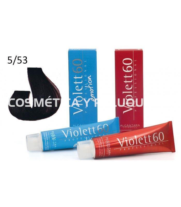 Tinte Violett 60 profesional color 5/53 castaño claro violín caoba - Imagen 2